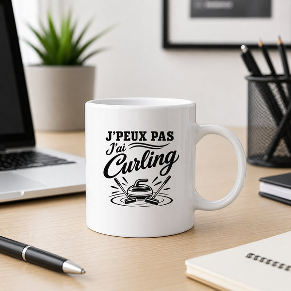 Mug J’peux pas j’ai Curling