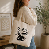 Tote Bag Beige J’peux pas j’ai Karaté