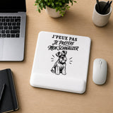 Tapis de Souris J’peux pas je préfère mon Schnauzer