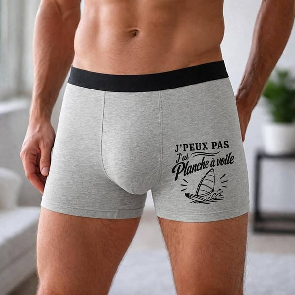 Boxer Homme J’peux pas j’ai planche à voile J'peux pas minimaliste