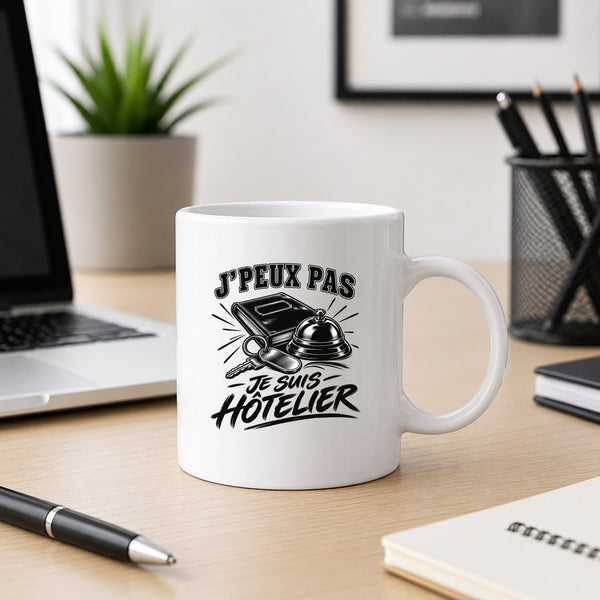 Mug J’peux pas je suis Hôtelier
