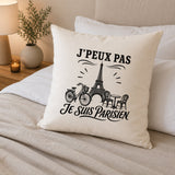 Housse de Coussin J’peux pas je suis Parisien