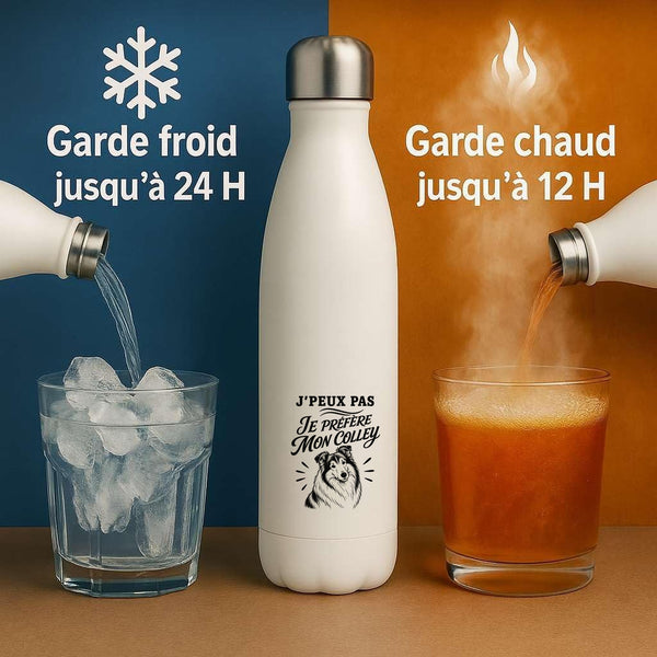 Gourde Isotherme J’peux pas je préfère mon Colley