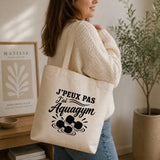 Tote Bag Beige J’peux pas j’ai Aquagym