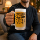 Verre à Bière J’peux pas j’ai couture J'peux pas minimaliste