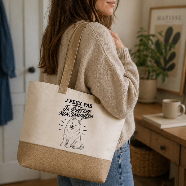 Sac J’peux pas je préfère mon Samoyède
