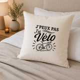 Housse de Coussin J’peux pas j’ai Vélo