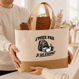 Coffret Cadeau J’peux pas je suis Étudiant – Sac jute, carnet, stylo, porte-clés et marque-page