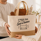Coffret Cadeau J’peux pas j’ai Saut en hauteur – Sac jute, carnet, stylo, porte-clés et marque-page