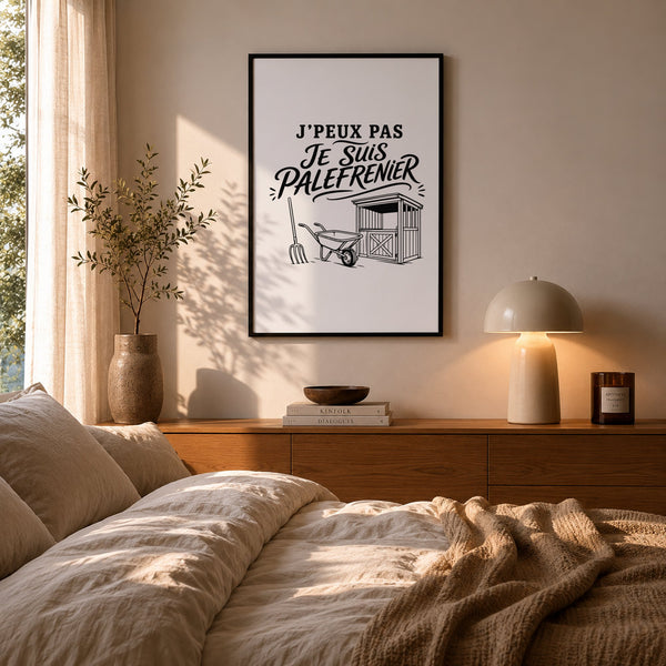 Poster J’peux pas je suis Palefrenier
