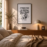 Poster J’peux pas je préfère les Lions
