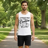 Débardeur Homme J’peux pas j’ai couture J'peux pas minimaliste