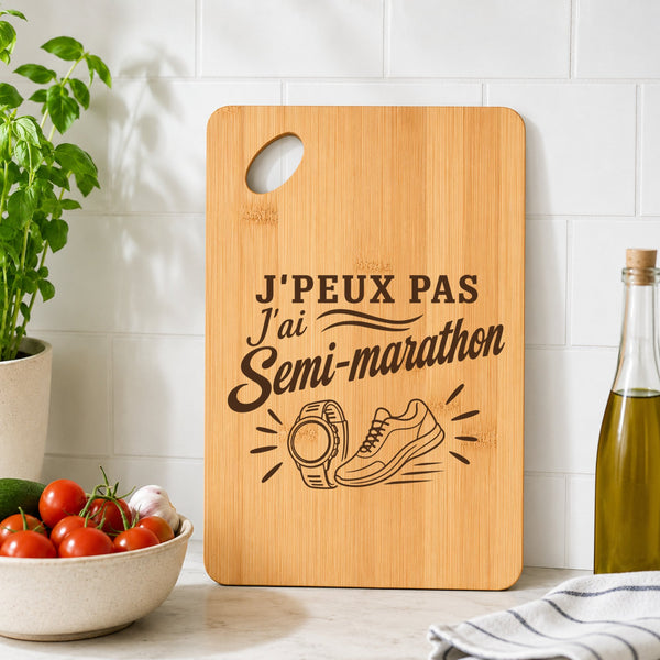 Planche à Découper J’peux pas j’ai Semi-marathon