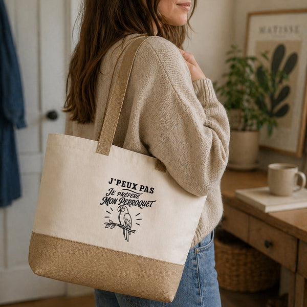 Sac J’peux pas je préfère mon Perroquet