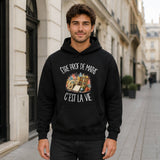 Sweat à Capuche Être prof de maths c'est la vie – Noir