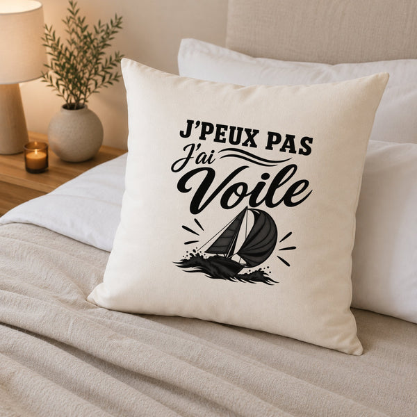 Housse de Coussin J’peux pas j’ai Voile
