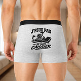 Boxer Homme J’peux pas je suis Caissier – Impression au dos