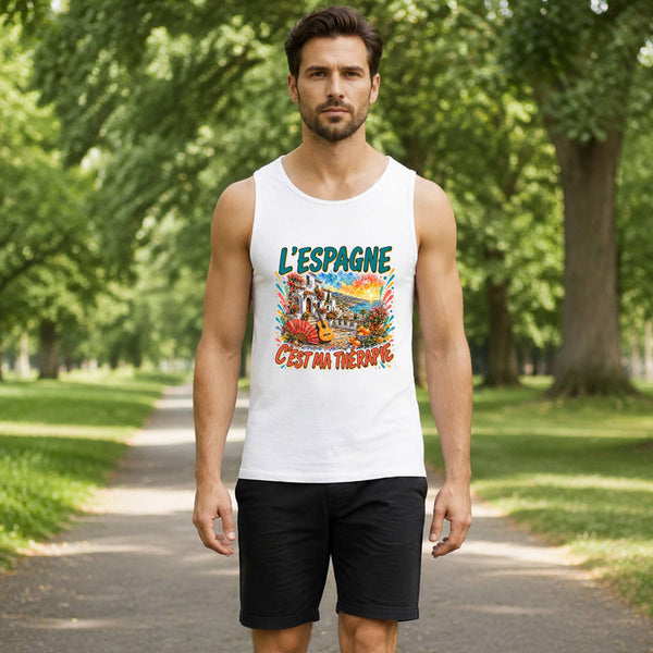 Débardeur Homme L'espagne c'est ma thérapie