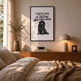 Poster J’peux pas je préfère mon Terre-Neuve