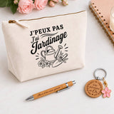 Coffret Cadeau J’peux pas j’ai Jardinage – Trousse, stylo bambou et porte-clés