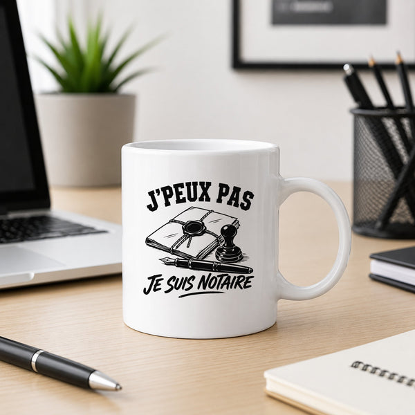 Mug J’peux pas je suis Notaire