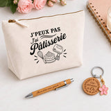 Coffret Cadeau J’peux pas j’ai Pâtisserie – Trousse, stylo bambou et porte-clés