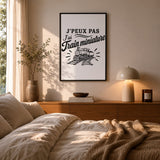 Poster J’peux pas j’ai Train miniature – modélisme ferroviaire (train)