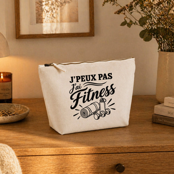 Trousse Beige J’peux pas j’ai Fitness