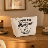 Trousse Beige J’peux pas j’ai planche à voile J'peux pas minimaliste