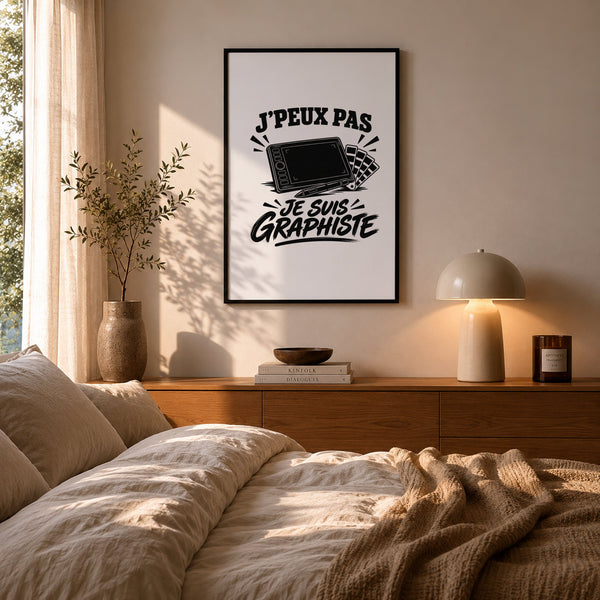 Poster J’peux pas je suis Graphiste