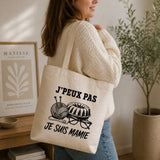 Tote Bag Beige J’peux pas je suis Mamie