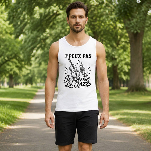 Débardeur Homme J’peux pas je préfère le Jazz