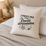 Housse de Coussin J’peux pas j’ai Course d’orientation