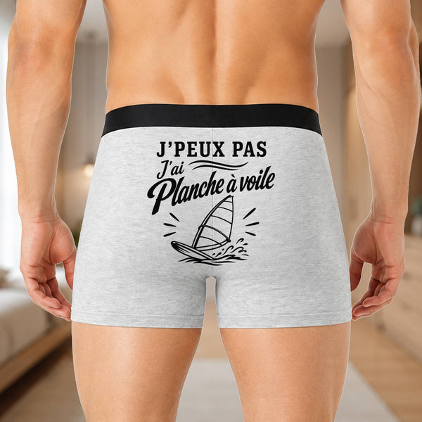 Boxer Homme J’peux pas j’ai planche à voile J'peux pas minimaliste