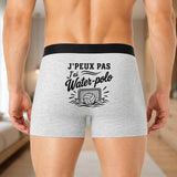 Boxer Homme J’peux pas j’ai Water-polo – Impression au dos