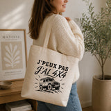Tote Bag Beige J’peux pas j’ai 4x4