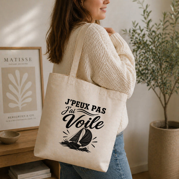 Tote Bag Beige J’peux pas j’ai Voile