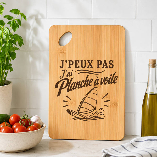 Planche à Découper J’peux pas j’ai planche à voile J'peux pas minimaliste