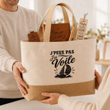 Coffret Cadeau J’peux pas j’ai Voile – Sac jute, carnet, stylo, porte-clés et marque-page