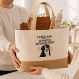 Coffret Cadeau J’peux pas je préfère mon Bouvier Bernois – Sac jute, carnet, stylo, porte-clés et marque-page