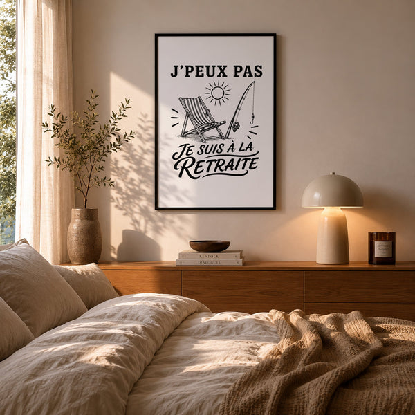 Poster J’peux pas je suis à la Retraite