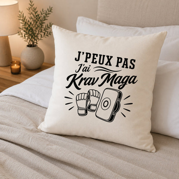 Housse de Coussin J’peux pas j’ai Krav Maga