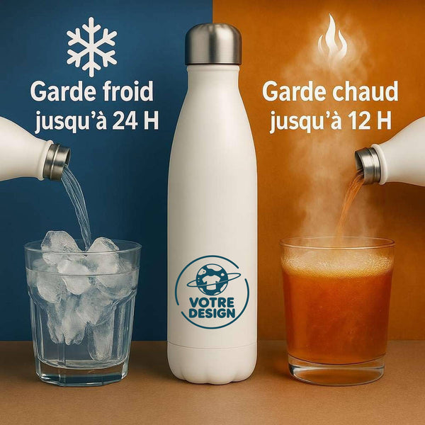 Bouteille Isotherme - Votre design - Planetee