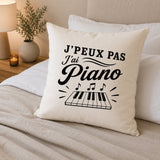 Housse de Coussin J’peux pas j’ai Piano