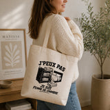 Tote Bag Beige J’peux pas je suis Femme de chambre