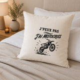 Housse de Coussin J’peux pas j’ai Motocross