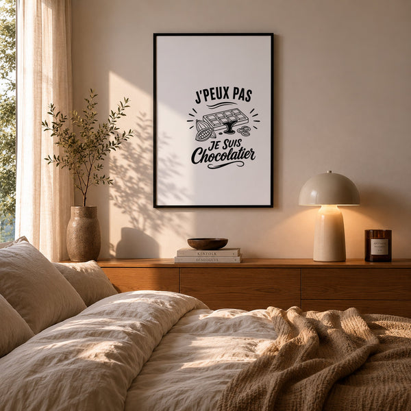 Poster J’peux pas je suis Chocolatier