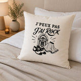 Housse de Coussin J’peux pas j’ai Rock