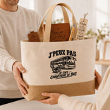 Coffret Cadeau J’peux pas je suis Chauffeur de bus – Sac jute, carnet, stylo, porte-clés et marque-page