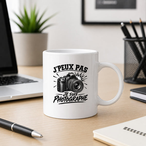 Mug J’peux pas je suis Photographe